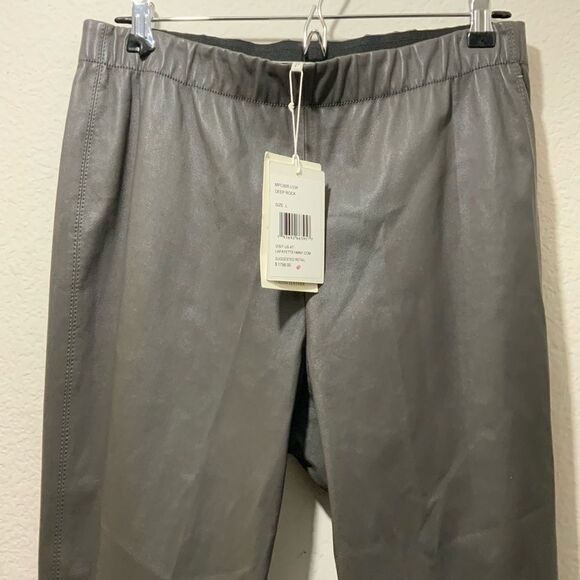 New with tags LAFAYETTE 148 NEW YORK Murray Skinny Leather Pants - Deep Rock - Picture 8 of 12